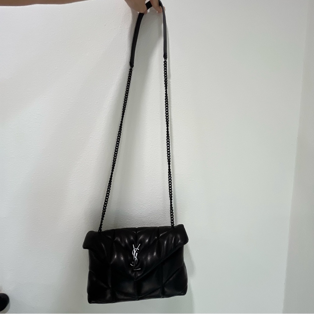Saint Laurent Black Toy Puffer Crossbody Bag - Picture 4 of 16